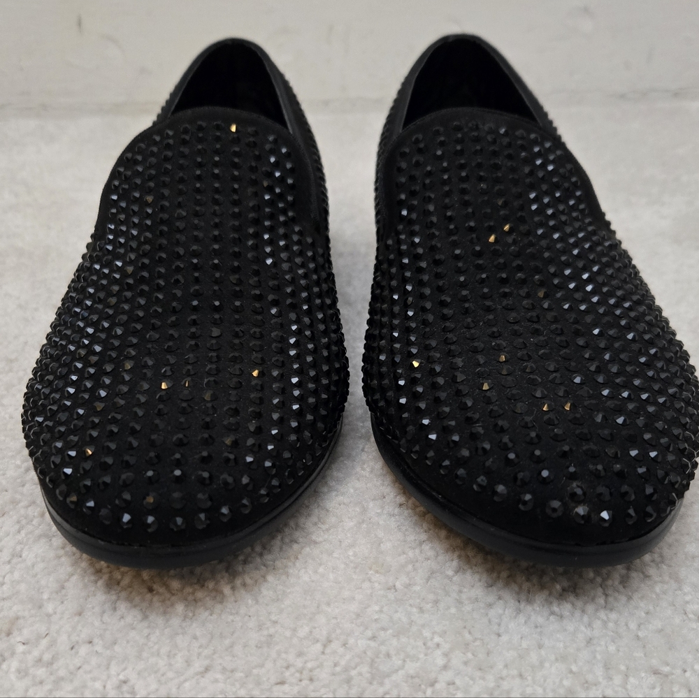 Steve Madden Caviarr Loafers | NWOT Black Studded Slip-On | Men’s 8.5